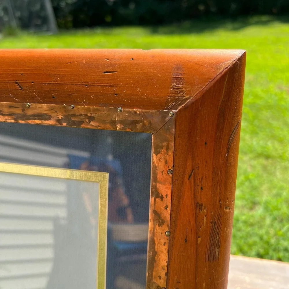 Wood and Copper Picture Frame | 5x7